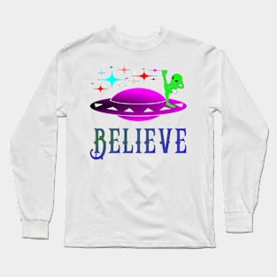 Alien Believe Long Sleeve T-Shirt